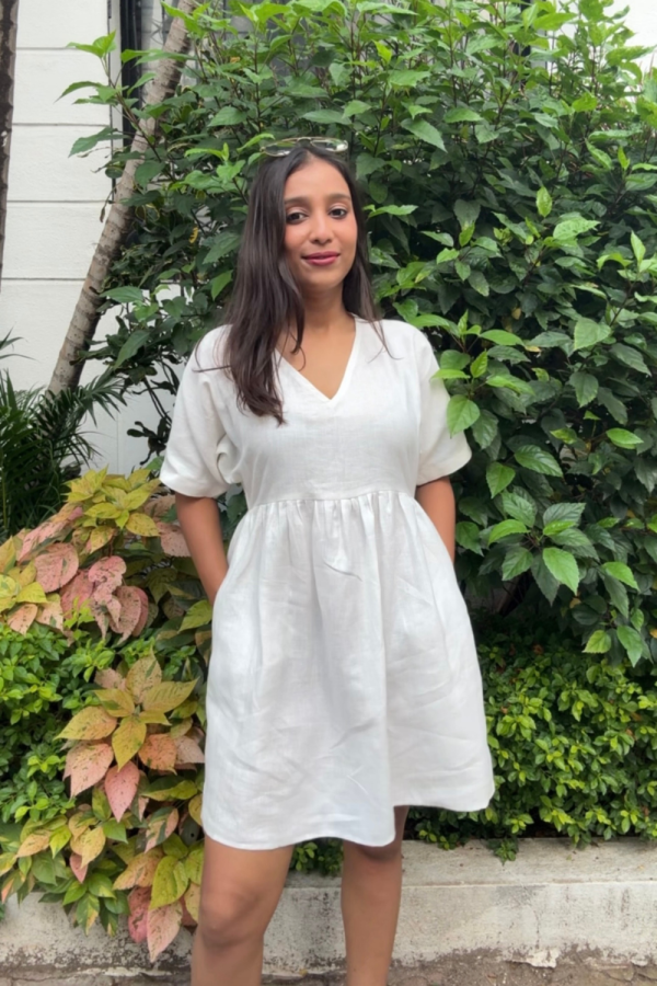 White Smurf Mini Dress