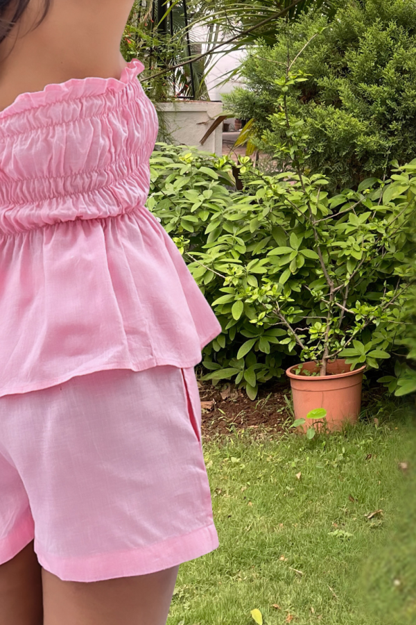 Pink Gelato Top & Shorts Set - 图片 2