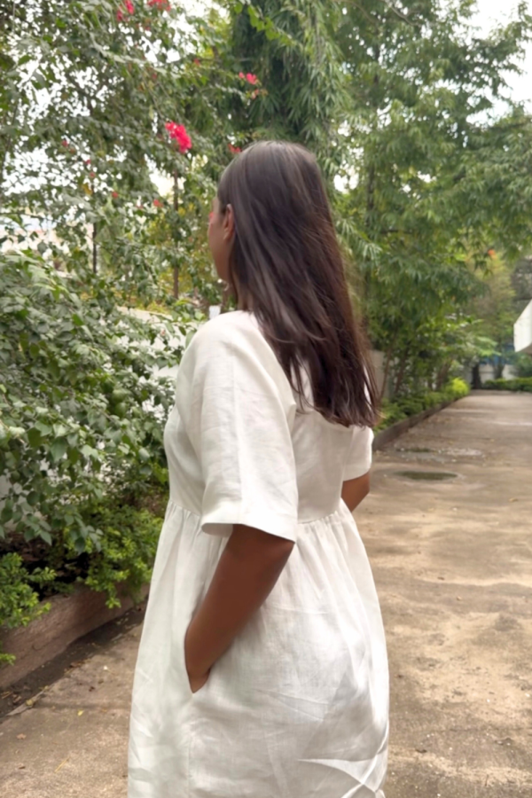 White Smurf Mini Dress - 图片 4