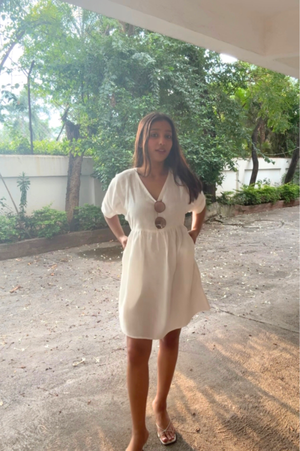 White Smurf Mini Dress - 图片 5