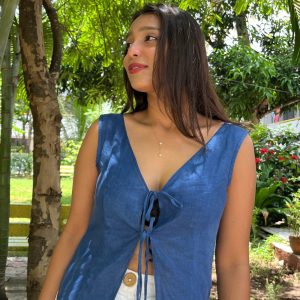 Blue Kiss Tie Up Top