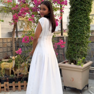White Wookie Midi Dress