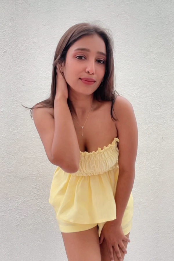 Yellow Gelato Top & Shorts Set - 图片 3