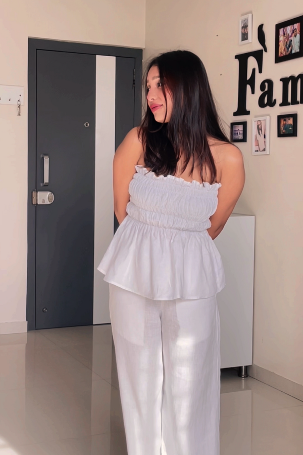White Gelato Top & Pants Set - 图片 4