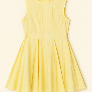 Lemon Cream Romper Dress