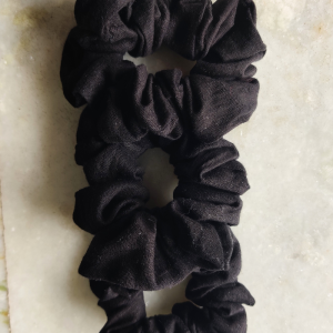 Black Hemp Scrunchie