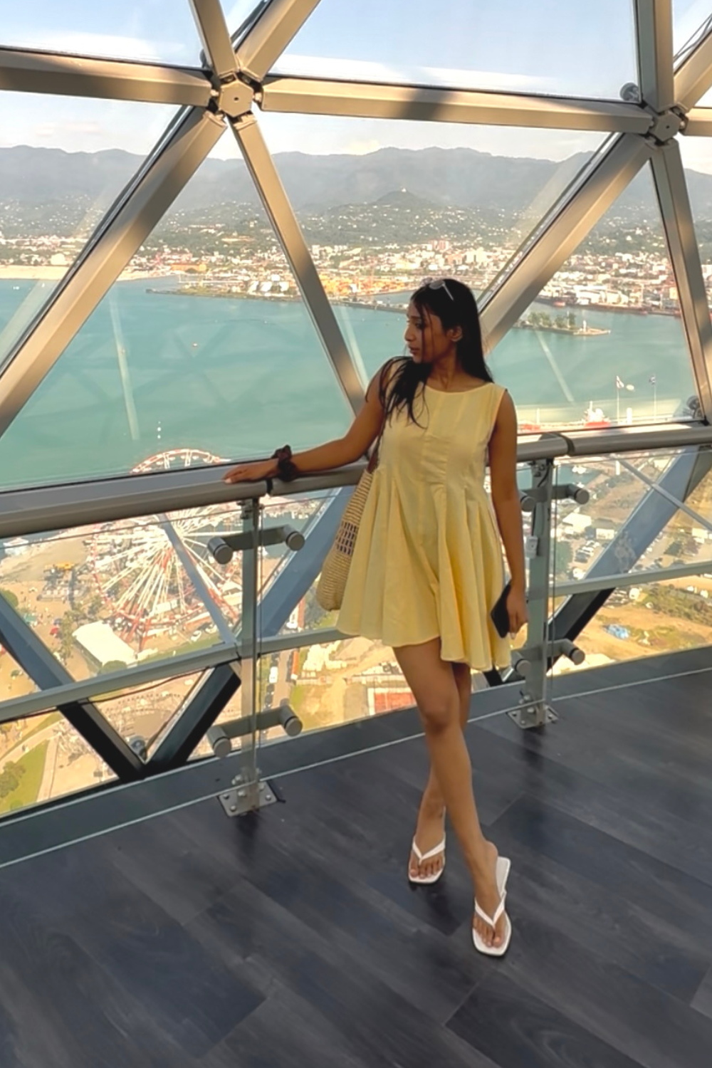 Lemon Cream Romper Dress - 图片 4