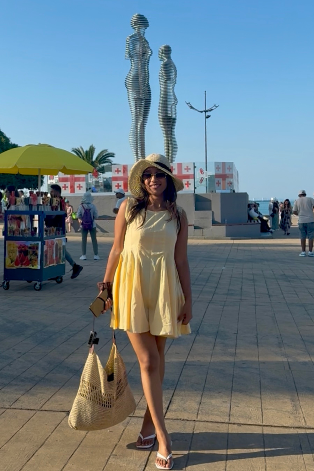 Lemon Cream Romper Dress - 图片 6