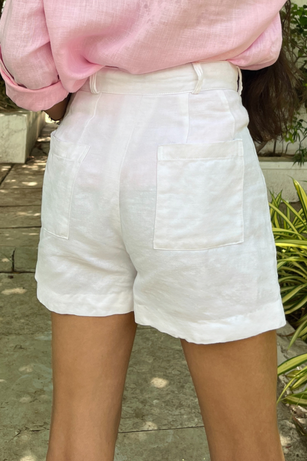 Cindy White Shorts - 图片 2
