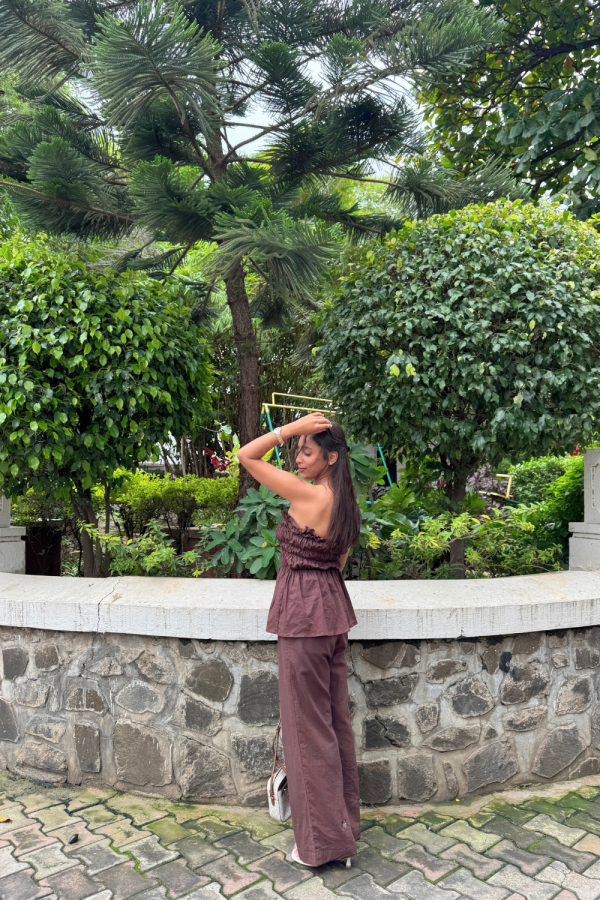 Brown Gelato Top & Pants Set - 图片 5