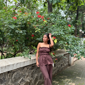 Brown Gelato Top & Pants Set