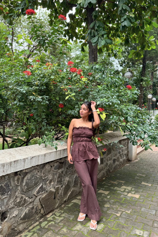 Brown Gelato Top & Pants Set